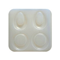 1 x Silicone Mold - Round and Teardrop - Earring Pendnat  2 pair on One Mold