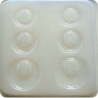 1 x Silicone Mold - Earrings 3 pair on 1 varying in sizes 