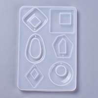 1 x 6-in-1 Pendant Silicone Molds - Polymer Epoxy Resin Casting