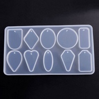 1 x 10-in-1 Pendant Silicone Molds - Polymer Epoxy Resin Casting