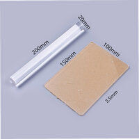 1 x Small Roller 200mm x 20mm- and Acrylic Sheet Polymer Clay Tools