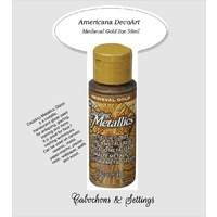 1 x Medieval Gold Dazzling Metallic Glaze Acrylic Paint 2oz