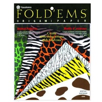 1 x Animal Prints - Origami Paper with Projects YASUTOMO Fold 'Ems