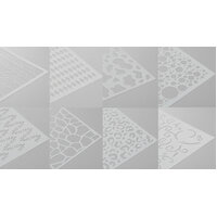Stencils for Polymer Clay Embellishing 13cm x 13cm 