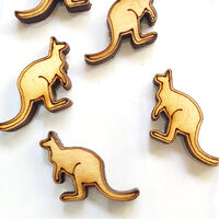 Simple Kangaroo - 20mm Native Animals in Native Timbers