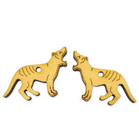 Tasmanian Tiger Drops - 24mm Native Animals in Native Timbers