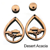 39mm Desert Acacia in Teardrop - Walnut