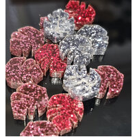 10pcs Laser Cut  Monstera Leaf Cabochons 12mm Flat Back Acrylic Colour Choices