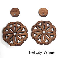 35mm Felicity Wheel - Walnut