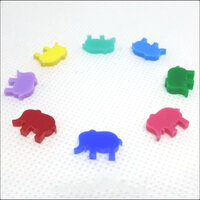 10 x 12mm Elephant Laser Cut Cabochons