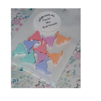 12mm Long Horns Laser Cut - Acrylic Pastel Cabochons