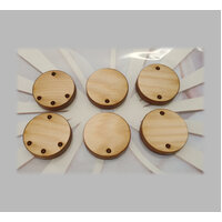 20mm Solid Wood Earring Connectors Tasmanian Timber Wood Blanks, Jewelry Blanks