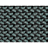 2 x Aqua Palm Original Artwork on 2mm Black Acrylic Cut for Earring Components