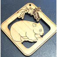 Eucalyptus Wombat Australiana Earring Pendant