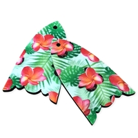 Tulip Shape Pendant 45mm  Choose Colours - Choose Holes