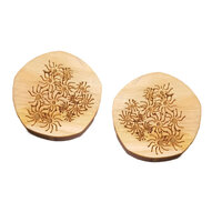 WildFlower 20mm - Wooden Cabochons
