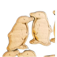 30 x Fairy Penguin on Cherrywood - 19mm x 13mm
