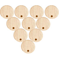 12mm Round Drop Dots for Earring Toppers Laser Cut Tasmanian Eucalyptus Veneer