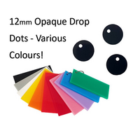 12mm Opaque Drop Dots - Various Colours!