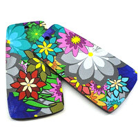 2 x 25mm x 50mm Verona in Flora  DOUBLE Sided Pattern