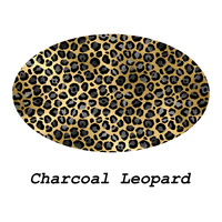 DISCONTINUED STOCK - Charcoal leopard 27mm Cabochon Pack