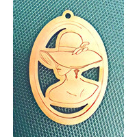 Lady Bernice Cameo  42mm Oval  - Pendant