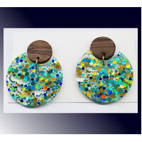 Eclipse  Dangle Earrings - Hypo-Allergenic Large