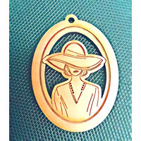 Lady Evelyn Cameo 42mm Oval  - Pendant