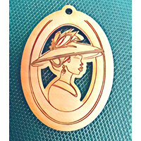 Lady Kiki  Cameo 42mm Oval  - Pendant 