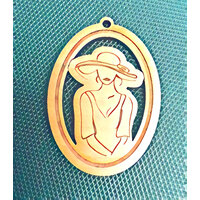 Lady Rachel Cameo  42mm Oval  - Pendant