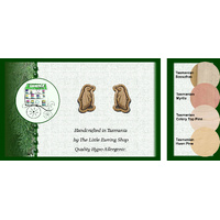 Fairy Penguins - Tassie Timber Stud Earring Souvenirs - Made in Australia