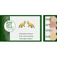 Tasmanian Tigers - Tassie Timber Stud Earring Souvenirs