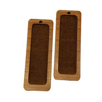 Pendant Bezel - 50mm Rectangle - Inner 42mm x 12mm