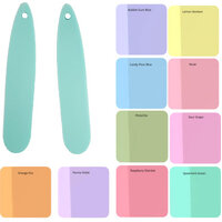 2 x 50mm Thin Paddles - 10 Pastel Colours! - Acrylic Earring Pendant Drops
